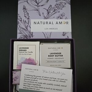 Lavender Body Butter and Soy Candle Set